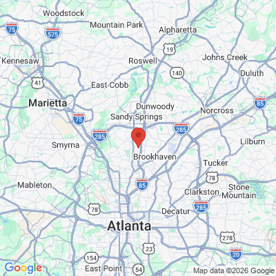 Map to  office in Sandy Springs, GA