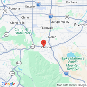 Map to Centro Medico Community Clinic office in Corona, CA