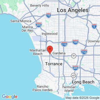 Map to Kids Dental Town office in Lawndale, CA