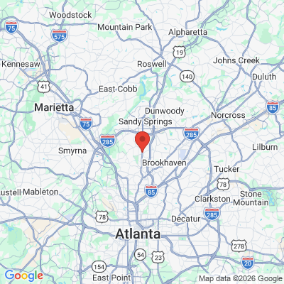 Map to  office in Sandy Springs, GA