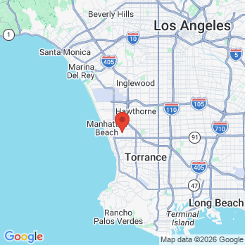 Map to Dental Esthetics office in Manhattan Beach, CA