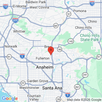 Map to Barba DDS Corporation   office in Fullerton, CA