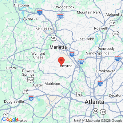 Map to  office in Smyrna, GA
