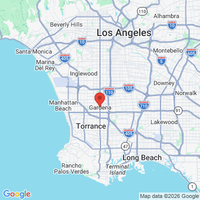 Map to  office in Gardena, CA