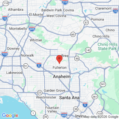Map to Dental Views/ Townview Dental Care  office in Fullerton, CA