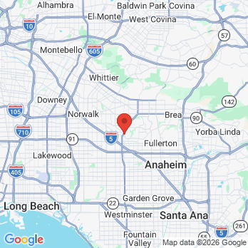 Map to Star28 Dental office in Buena Park, CA