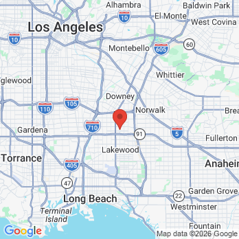Map to Samir T Ayoub Dental Corporation office in Bellflower, CA