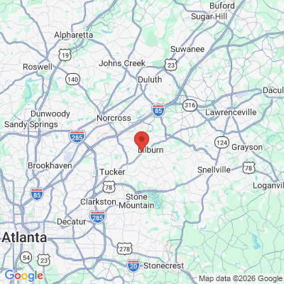 Map to  office in Lilburn, GA