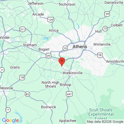 Map to  office in Watkinsville, GA