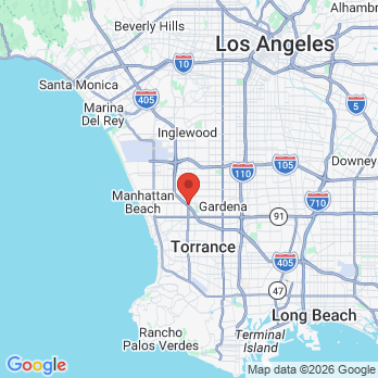 Map to VADADENT office in Lawndale, CA