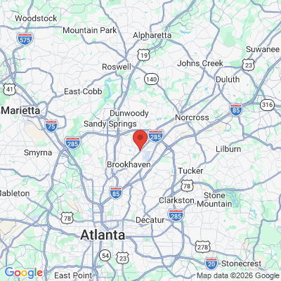 Map to  office in Chamblee, GA