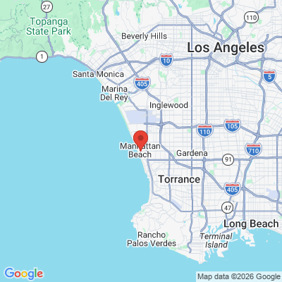 Map to Janelle Holden DDS office in Manhattan Beach, CA