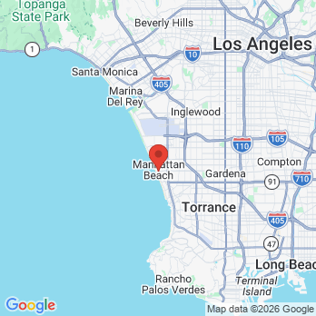 Map to Fulbright Cosmetic & Reconstructive Dentistry office in Manhattan Beach, CA