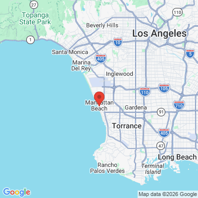 Map to Fulbright Cosmetic & Reconstructive Dentistry office in Manhattan Beach, CA