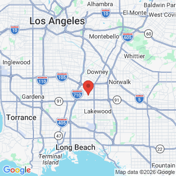 Map to Kais Chebbi’s DDS inc office in Paramount, CA