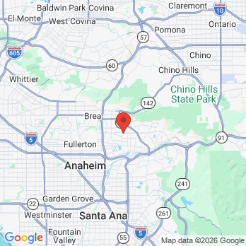 Map to Bright Dental office in Placentia, CA