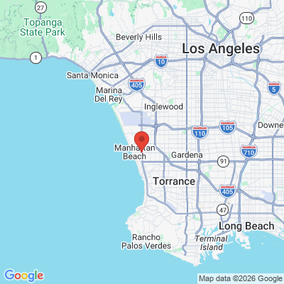 Map to Salo Manhattan Beach Dental office in Manhattan Beach, CA