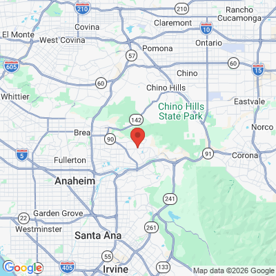 Map to Digital Smiles of Yorba Linda office in Yorba Linda, CA
