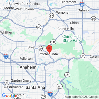 Map to Richard Hamaty DMD office in Yorba Linda, CA
