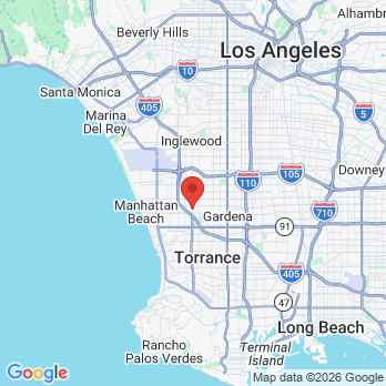 Map to Lifetimesmile Dental office in Lawndale, CA