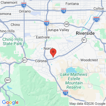 Map to Primary Office office in Corona, CA
