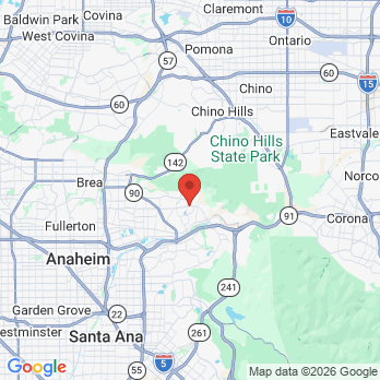 Map to Yorba Linda Elite Dental office in Yorba Linda, CA
