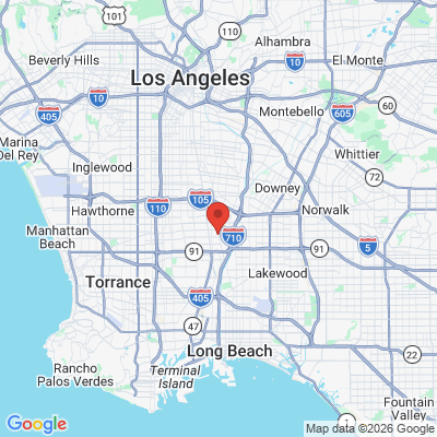 Map to PhD Dental of Compton  office in Compton,, CA