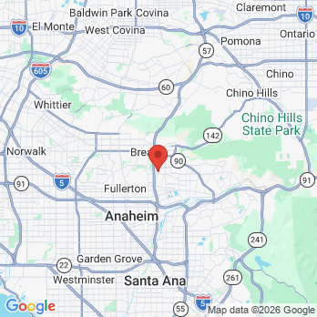 Map to Placentia Family Dentistry  office in Placentia, CA