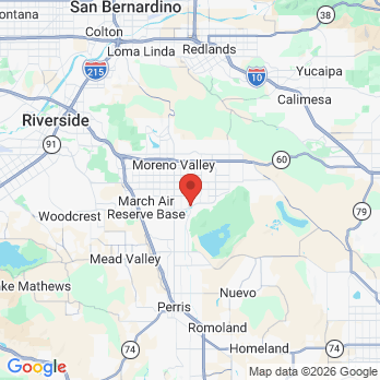 Map to Dr. Vimal Patel, DDS office in Moreno Valley, CA
