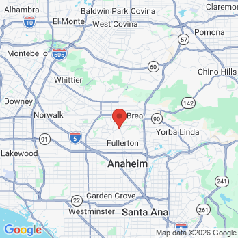 Map to OC Smile office in Fullerton, CA