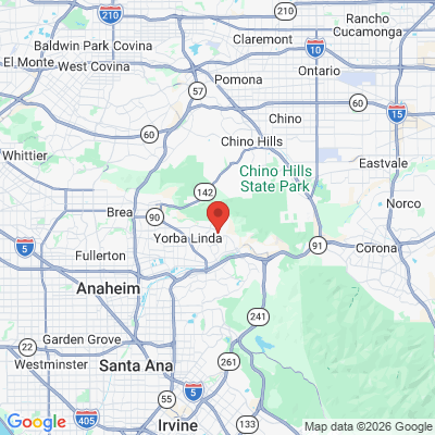 Map to  office in Yorba Linda, CA