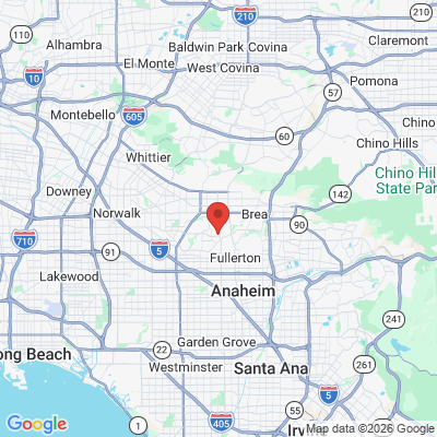 Map to Yon Dental Group office in Fullerton, CA