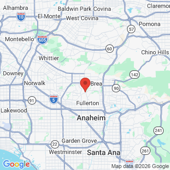 Map to Classic Smiles Dentistry office in Fullerton, CA
