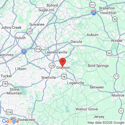Map to  office in Grayson, GA