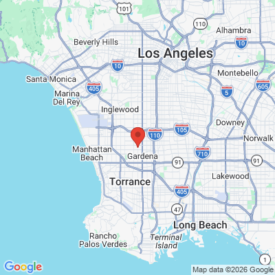 Map to  office in Gardena, CA