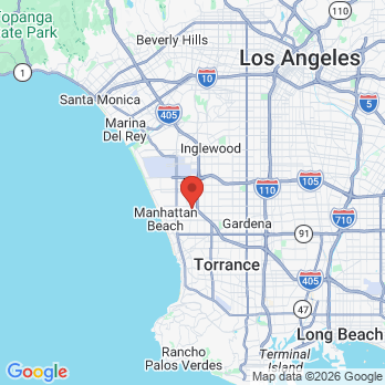 Map to Ray R. Padilla, DDS, Inc office in Hawthorne, CA