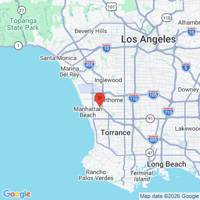 Map to Ganji DMD Dental office in Hawthorne, CA