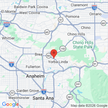 Map to Imperial Smile Dentistry office in Yorba Linda, CA