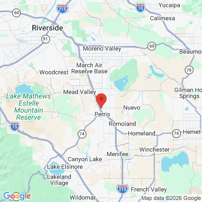 Map to  office in Perris, CA