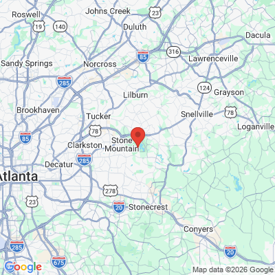 Map to  office in Stone Mountain, GA