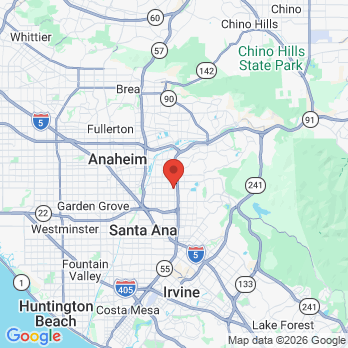 Map to Orange Cosmetic Dentistry office in Orange, CA