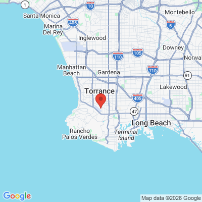 Map to Dr. Smile Torrance office in Torrance, CA