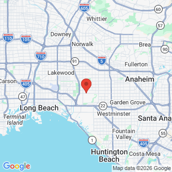 Map to Dr. Poe office in Los Alamitos, CA