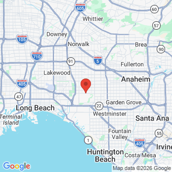 Map to Dora Lee DDS pediatric Dentistry office in Los Alamitos, CA