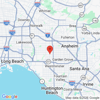 Map to Thomas An, D.D.S. Dentalcare office in Stanton, CA