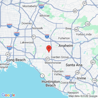 Map to Thomas An, D.D.S. Dentalcare office in Stanton, CA