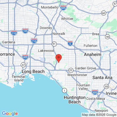 Map to Chestnut Dental office in Los Alamitos, CA