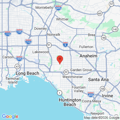 Map to Merit Dental office in Cypress, CA