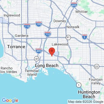 Map to Signal Hill Dental care  office in Signal Hill, CA