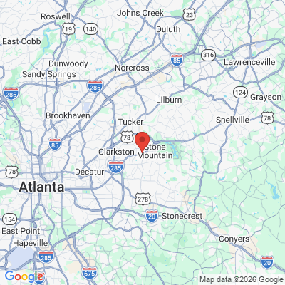 Map to  office in Stone Mountain, GA